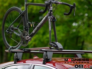 FIAT 500L Roof Rack Cross Bars - Smooth Roof - Black 